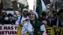 حركة التضامن بدأت تغير في تفكير الأميركيين بشأن القضية الفلسطينية (بابلو مونسيف/Getty)