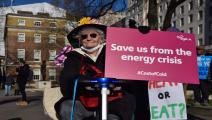 تظاهرة ضد أزمة الطاقة في بريطانيا/ Getty