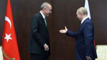 الرئيس الروسي بوتين يقدم عرضه لتصير الغاز للرئيس التركي في لقاء بكازاخستان  (getty)