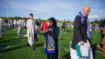 مسلمون خلال عيد الأضحى في ميتز، 16 يونيو 2024 (Getty)