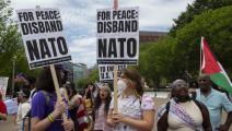 تظاهرات ضد قمة "ناتو" في واشنطن، 7 يوليو 2024 (بروبال رشيد/Getty)