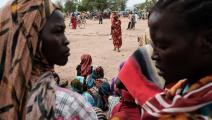 سودانيون ينتظرون الحصول على مساعدات جنوب كردفان، 17 يونيو 2024 (فرانس برس)