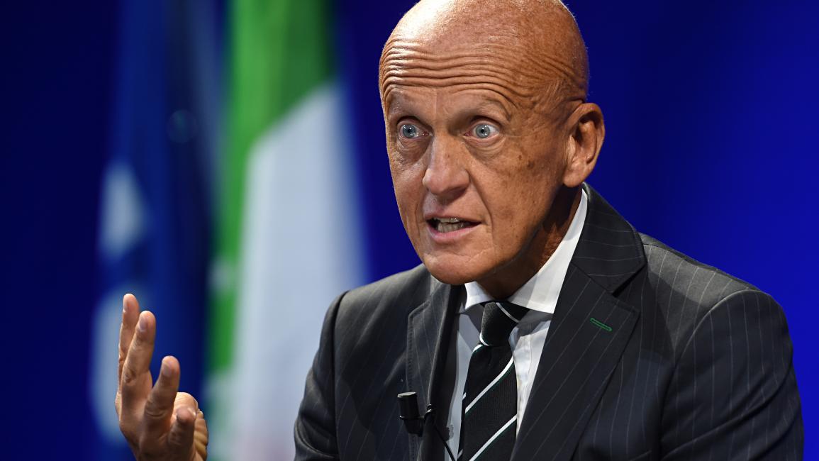 	MILAN, ITALY - SEPTEMBER 22: Pierluigi Collina speaks during the FIFA Football Conference - Analysis on the 2019 FIFA Women's World Cup at Palazzo Del Ghiaccio on September 22, 2019 in Milan, Italy. (Photo by Tullio Puglia - FIFA/FIFA via Getty Images