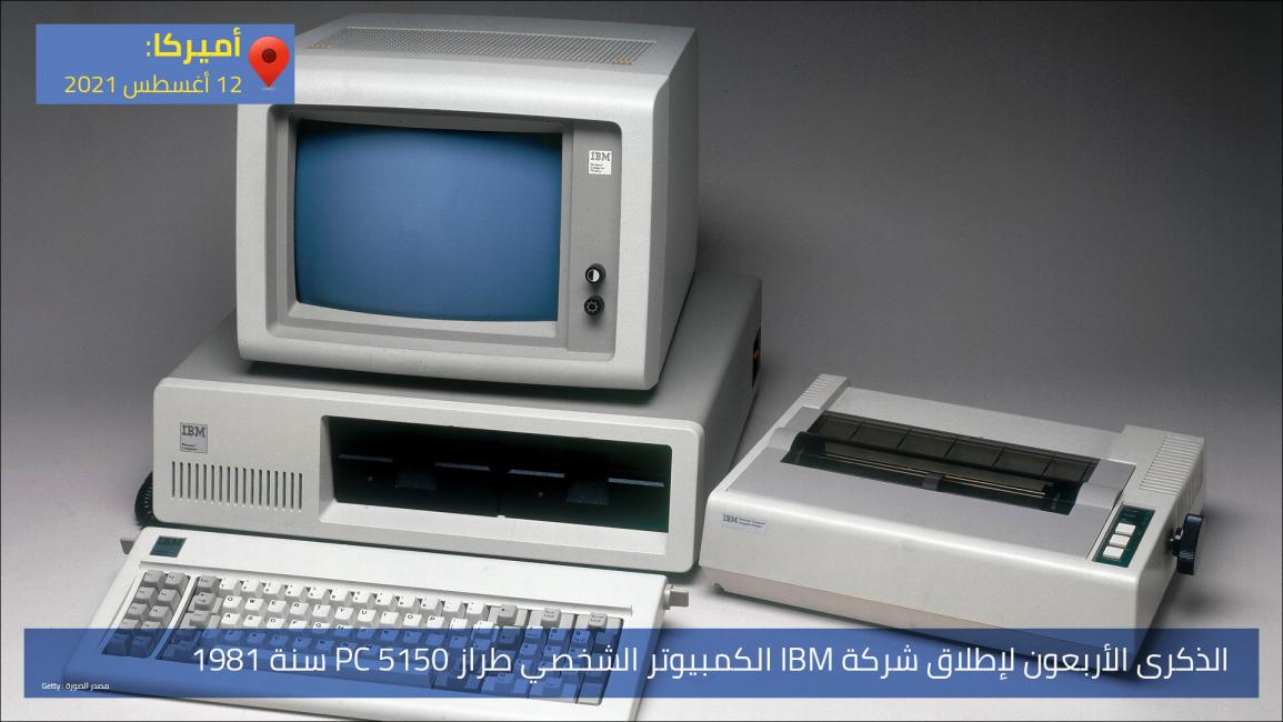 الذكرى الأربعون لإطلاق شركة IBM الكمبيوتر الشخصي طراز PC 5150 سنة 1981