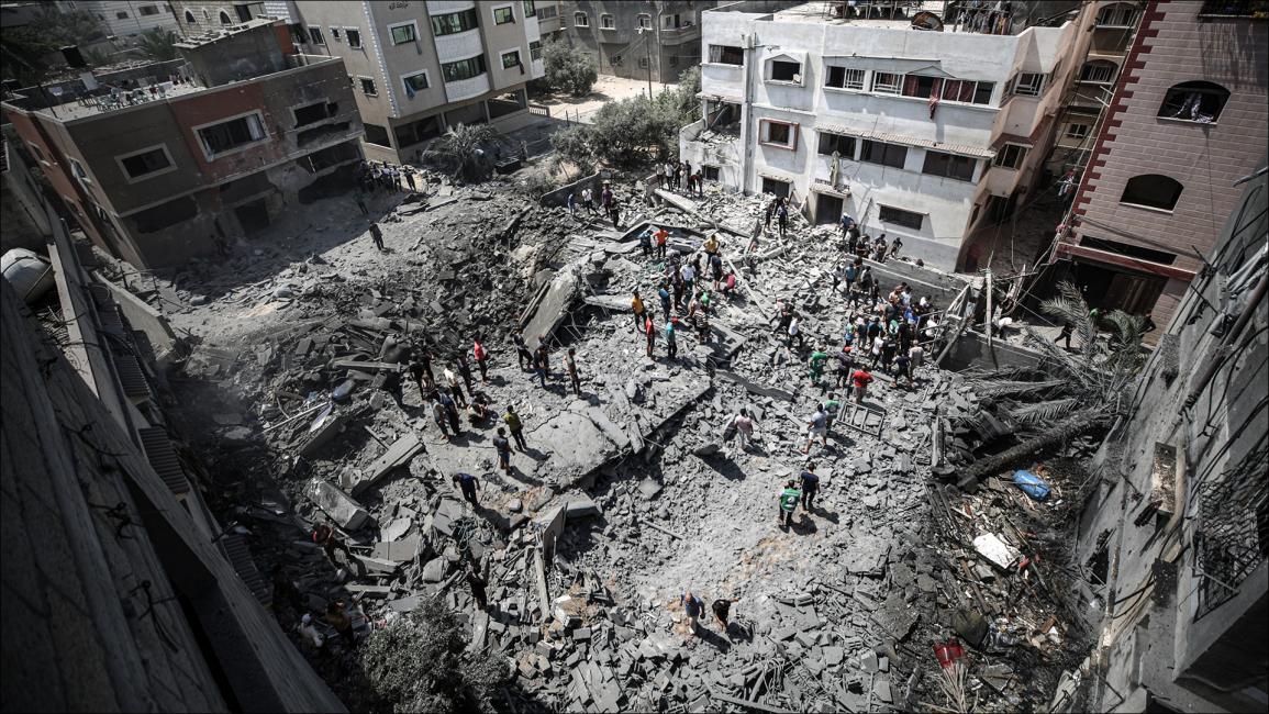 غارة إسرائيلية تُدمّر منزلين بشكل كامل في غزة