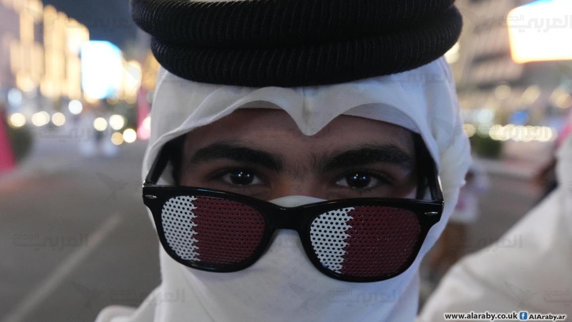 مشجع قطري. (تصوير: حسين بيضون)