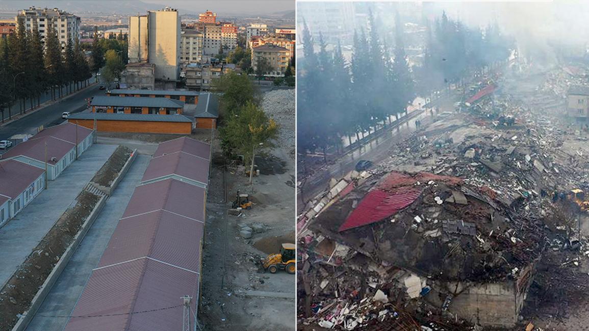 صور تظهر المناطق التي تعرضت للزلزال في تركيا منذ ستة أشهر مقارنة مع وضعها الحالي (Sercan Kucuksahin-Volkan Kasik / Getty)