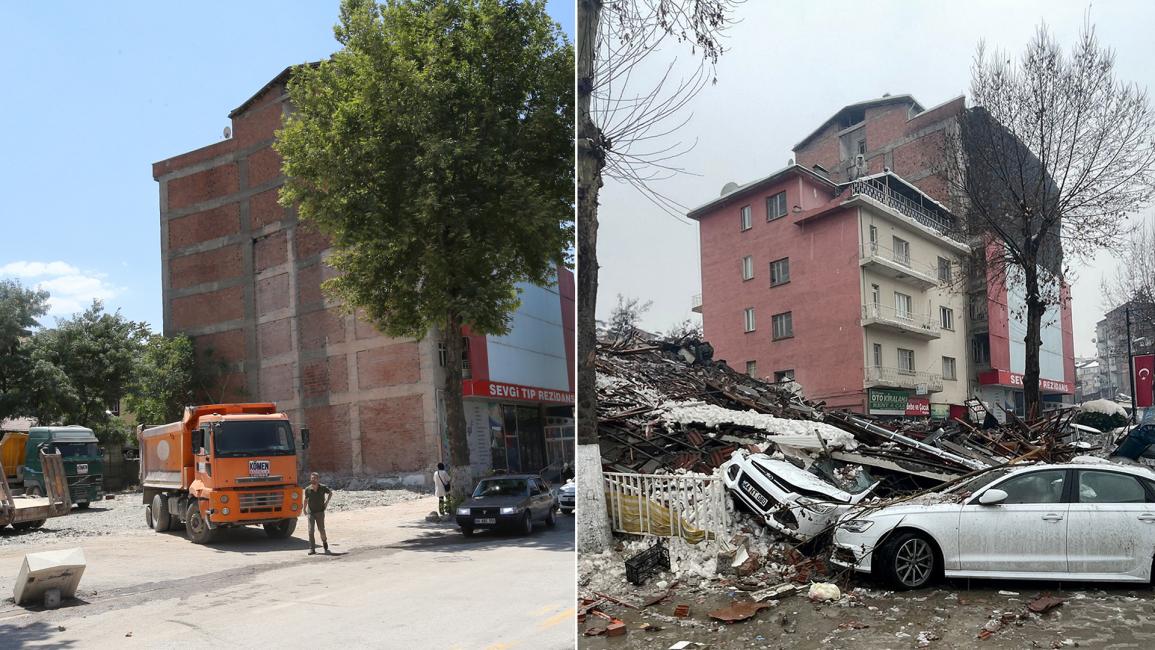 صور تظهر المناطق التي تعرضت للزلزال في تركيا منذ ستة أشهر مقارنة مع وضعها الحالي (Getty/Tunahan Akgun-Gokhan Cali)