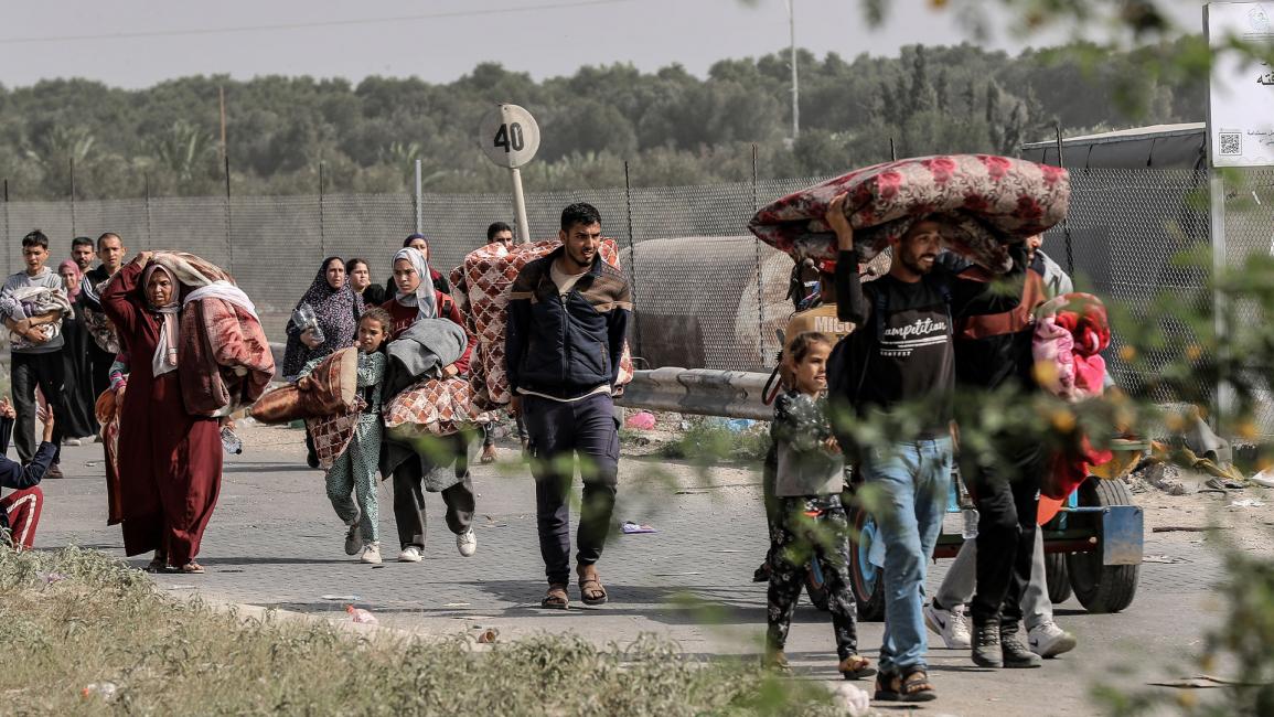 غزة.. نزوح العائلات الفلسطينية من شمال قطاع غزة باتجاه الجنوب