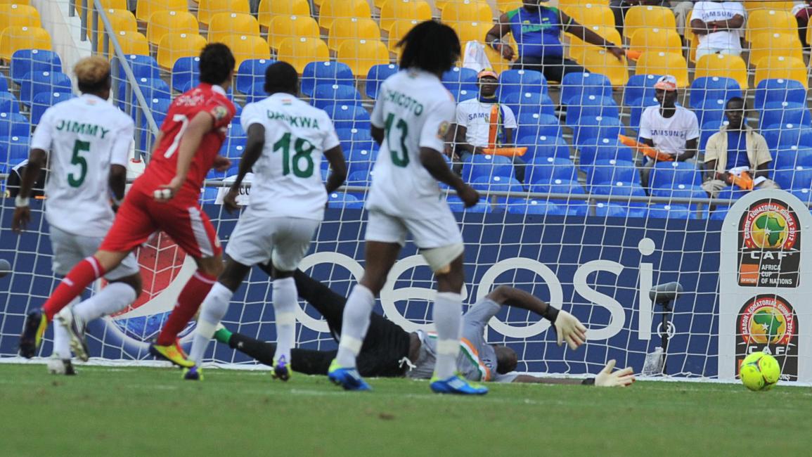سجل المساكني 7 أهداف في النهائيات كثاني أفضل هداف تونسي (إيسوف سانوغو/Getty) 