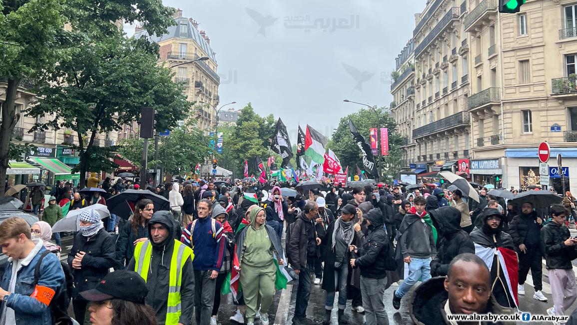 الآلاف من المتظاهرين في شوارع باريس (محمد عبد القوي / العربي الجديد)