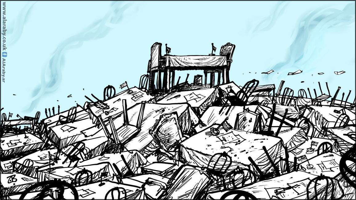 كاريكاتير خراب المفاوضات / حجاج
