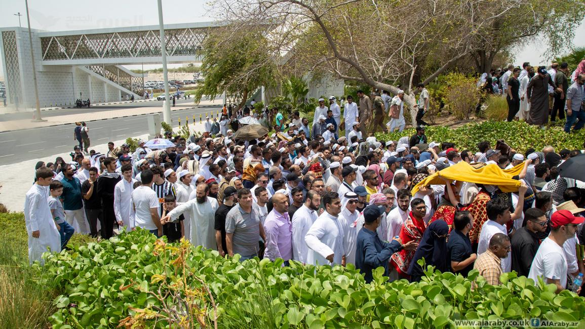 حضور كبير لجنازة الشهيد إسماعيل هنية في قطر رغم درجات الحرارة المرتفعة