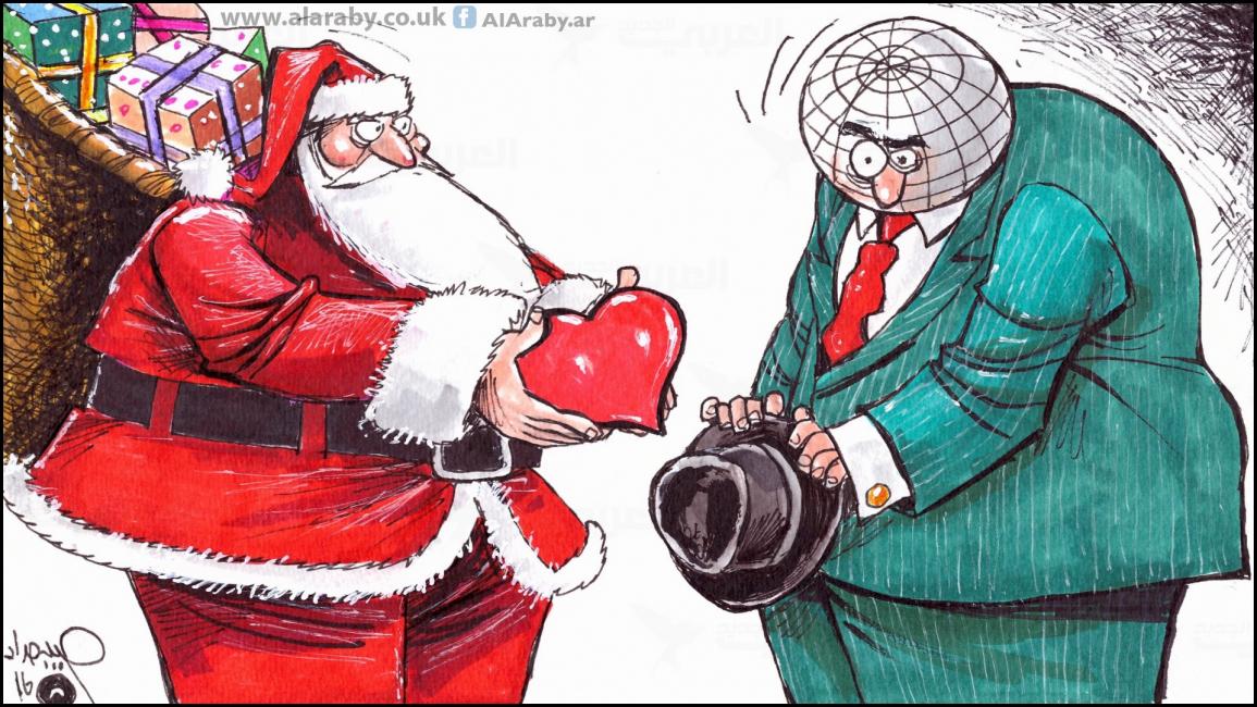كاريكاتير بابانويل / حداد