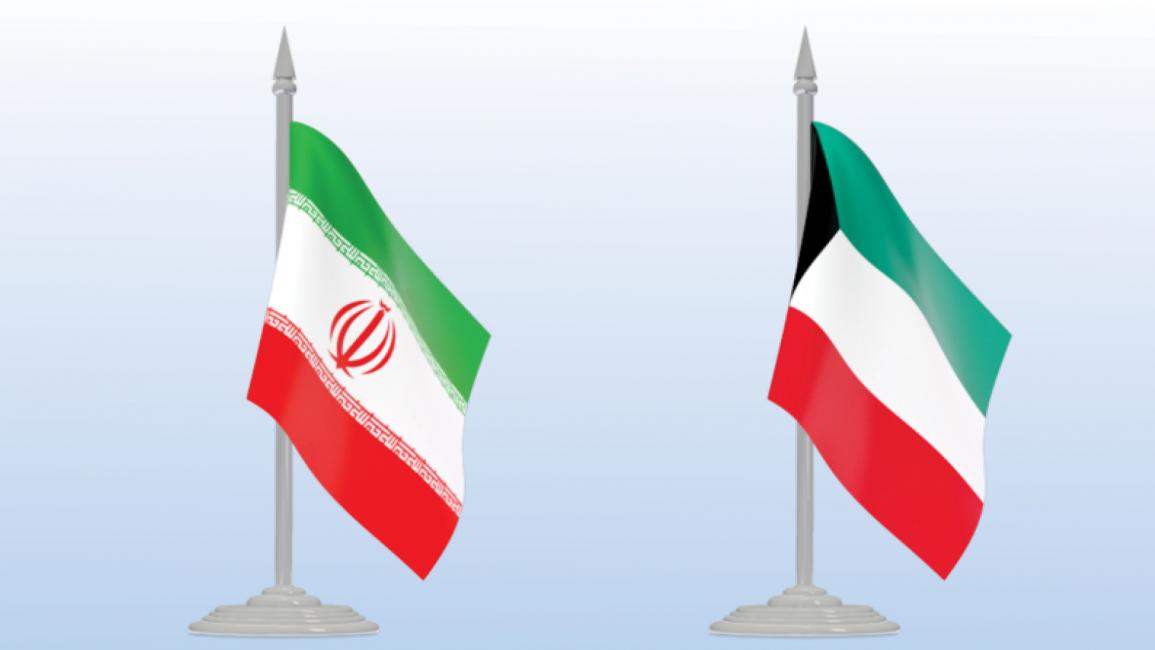 العلم الكويتي والإيراني