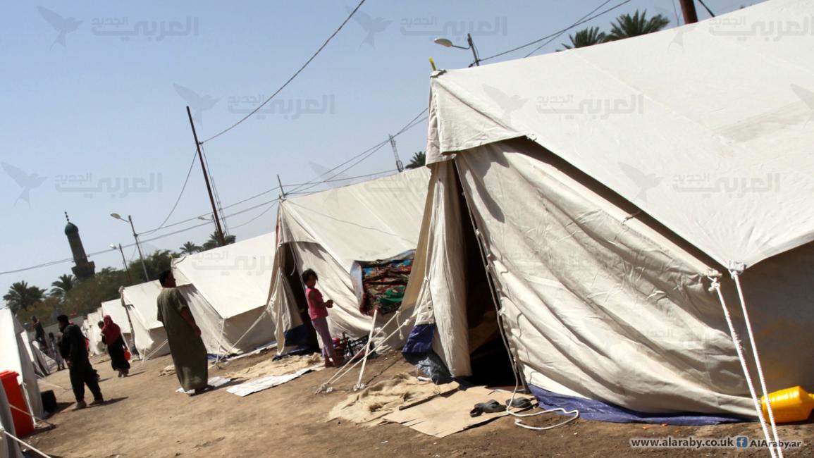 مخيمات أقامتها الأمم المتحدة ببغداد لعراقيين نزحوا من الأنبار