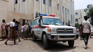 سيارة إسعاف في محافظة لحج اليمنية 29 أغسطس 2021 (Getty)
