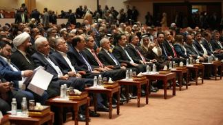 نواب عراقيون خلال جلسة للبرلمان في بغداد 27 أكتوبر 2022 (Getty)