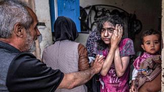 أطفال جرحى وصدمة في غزة - 29 إبريل 2024 (فرانس برس)