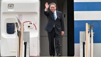 جولة وزير الخارجية الصيني/لي تشيانغ في زيارة سابقة لكوريا الجنوبية، 26 مايو 2024 (أنتوني والاس/فرانس برس)