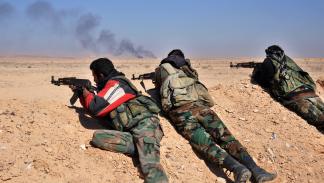 عناصر من قوات النظام السوري بالبادية، 7 فبراير 2017 (Getty)