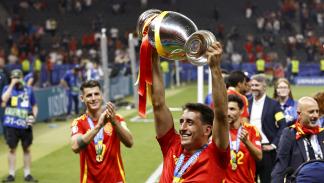أويارزابال مع لقب كأس أمم أوروبا، 14 يوليو 2024 (Getty)