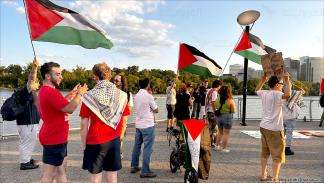 تظاهرة في واشنطن تنديداً بمجازر  غزة / 13 يوليو 2024 (العربي الجديد)