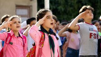 تلاميذ في دمشق، 4 سبتمبر/ أيلول 2022 (لؤي بشارة/ فرانس برس)