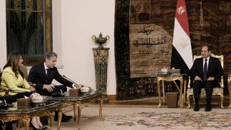 بلينكن يلتقي الرئيس المصري في القاهرة، 10 يونيو 2024 (Getty)