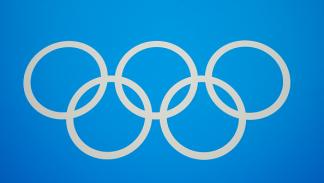 شعار الألعاب الأولمبية في ملعب مرسيليا في 24 يوليو 2024 (دانييلا بورشيلي/Getty)