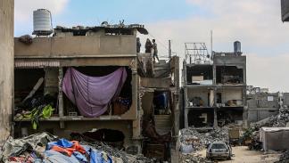 الدمار في مدينة خانيونس جنوبي قطاع غزة / 31 يوليو 2024 (Getty)