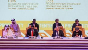 مؤتمر قمة أقل البلدان نمواً في الدوحة (فرانس برس)