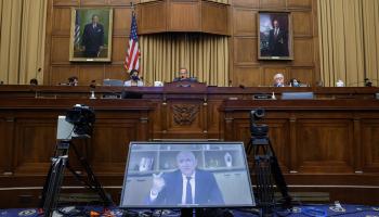 جيف بيزوس أمام الكونغرس (غرايام جينينغز/Getty)
