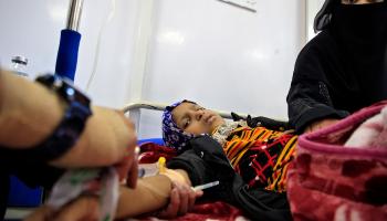 مريضة سرطان في اليمن (محمد حويس/ فرانس برس)