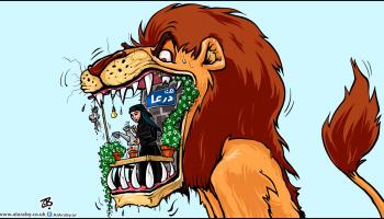 كاريكاتير هنا درعا / حجاج