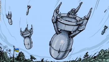 كاريكاتير اوكرانيا وحلفائها / حجاج