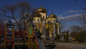 كنيسة أرثوذكسية في غاغاوزيا - منطقة الحكم الذاتي في مولدافيا (أندريا كامبيانو/ Getty)