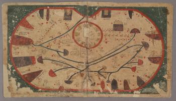 (خريطة عربية لصقلية تعود إلى القرن الحادي عشر ميلادي)