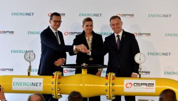 أنابيب جديدة لدعم شبكة الغاز الأوروبية ، سبتمبر 2022 (فرانس برس)