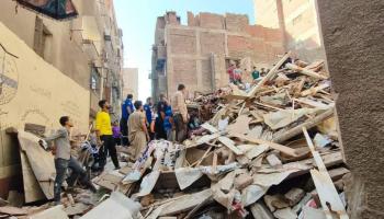 انهيار مبنى في أسيوط 2 - مصر - 1 يوليو 2024 (إكس)