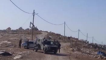 قوات الاحتلال تهدم منازل في قرية بيرين شرقي الخليل / 4 يوليو 2024 (إكس)