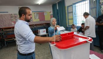 الانتخابات الرئاسية التونسية في أريانة، أكتوبر 2019 (الشاذلي بن إبراهيم/Getty)