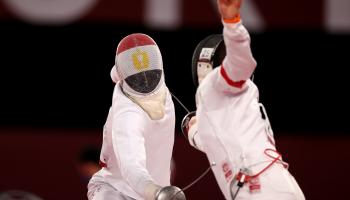 أحمد الجندي حامل فضية أولمبياد طوكيو عام 2020 (دان مولان/Getty)