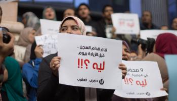 3 يوليو في مصر من وقفة للمطالبة بتحسين أوضاع السجون، القاهرة، 18 فبراير، 2016 (Getty)