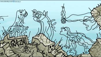 كاريكاتير غيرنيكا غزة / حجاج