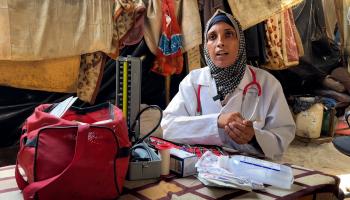 الممرضة الفلسطينية رباب حلاوين، يوليو 2024 (العربي الجديد)