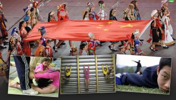 الصين تخضع الأطفال لتدريبات رياضية صارمة (العربي الجديد/Getty)