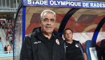 فوزي البنزرتي مدرب منتخب تونس على ملعب رادس الأولمبي، 13 أكتوبر/تشرين الأول 2018 (Getty)