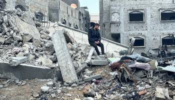 جانب من الدمار بمخيم بين لاهيا شمالي غزة، 19 مارس 2024 (الأناضول)