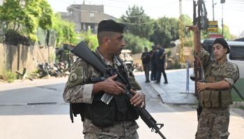 إجراءات أمنية في محيط مقر السفارة الأميركية في بيروت، 5 يونيو 2024 (حسام شبارو/الأناضول)